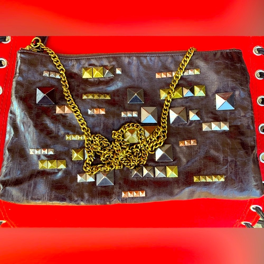 🔥RACHEL Rachel Roy studded metal  purse